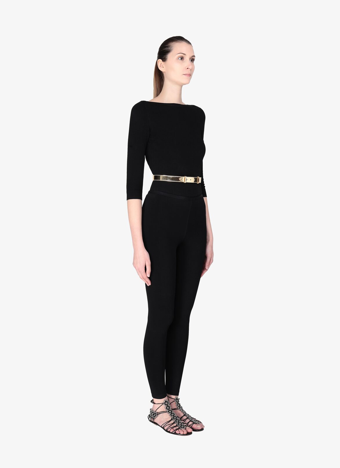 BELT CUIR METAL GOLD ALAÏA GOLD  BELT CUIR METAL GOLD